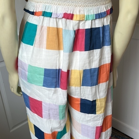 NWT Anthropologie Corey Lynn Calter Nikki Wide Leg Jumpsuit Geometric Square M - Picture 11 of 16